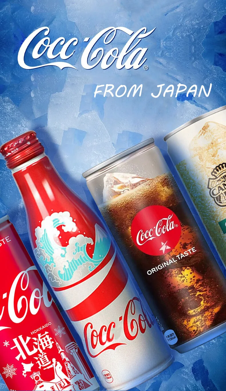Japanese Cocas Cola Soft Drink 250ml Original Classic Of Mountain