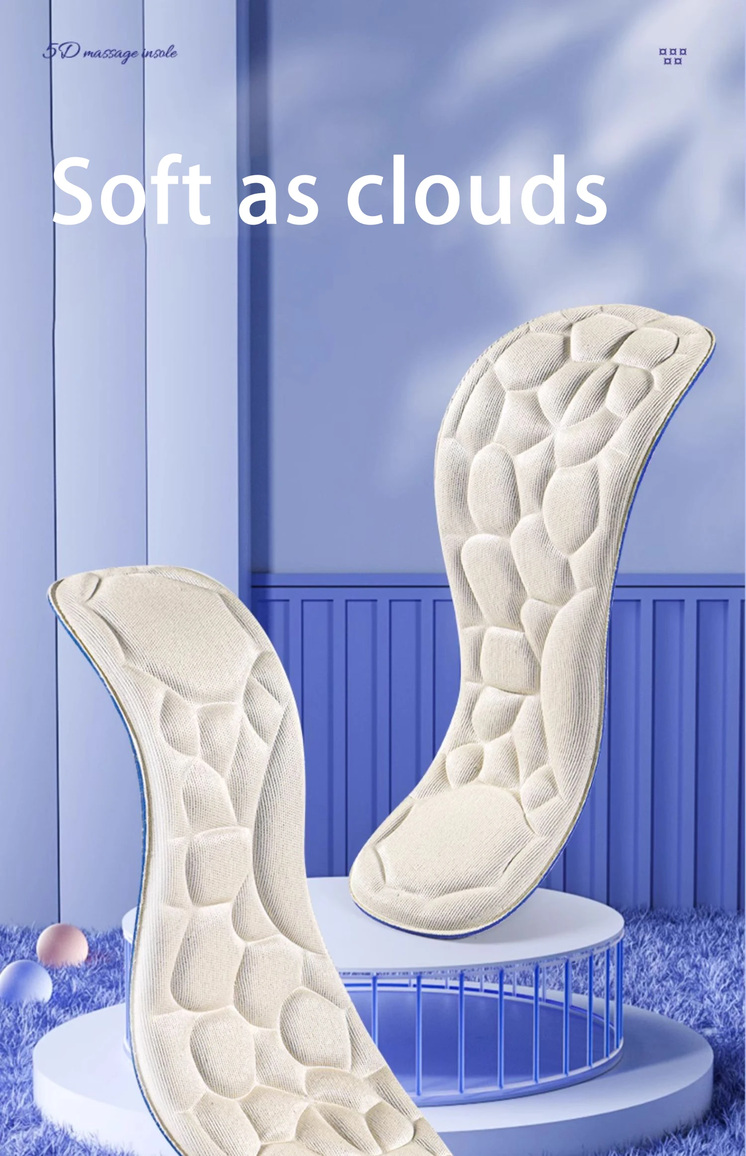 Cloud Massage Insoles Womens Winter Soft Comfort Pads Cloud Massage Insoles Womens Winter Soft Comfort Pads