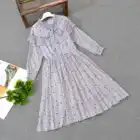 Dress Customization Polka Dot Birthday Girl Party Dress Children's Clothing Long-sleeved Girl Dress