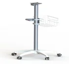 Part CNC Machining Moulding 5 Star Base Aluminum Medical Medical Monitor Trolley