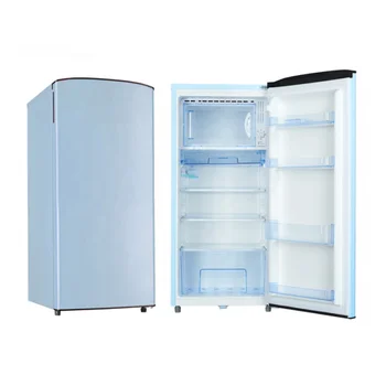 KS170R Stainless Steel Electric Compact Top-Freezer Refrigerator Portable Compressor Household Hotel Use New Condition