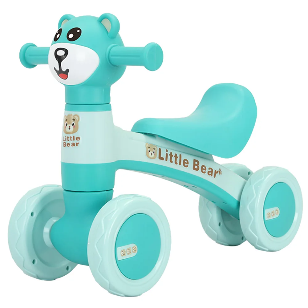 No Pedal 4 Silence Wheels Infant Ride On Car Toys Lighting Music Kids Baby Balance Bike For 1 Year Old Boy Girl Birthday Gifts