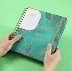 Agenda Spiral Spiral Agenda 2021 Flower Dairy Spiral Notebook Journals Daily Weekly Planner Office Notebook