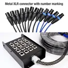 Oem Audio Cable Snake OEM Factory Professional 8/12/16/20/24/32 Channel Multicore XLR Audio Snake Cable With Stage Box