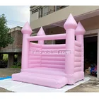 Inflatable Wedding Party Mini Bouncy Castle Inflatable Pink Wedding Bounce House