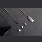 Charger Usb Cable Hot Sale Charger Nylon Type C Micro USB Cable Magnetic 3 In 1 Charging Cable