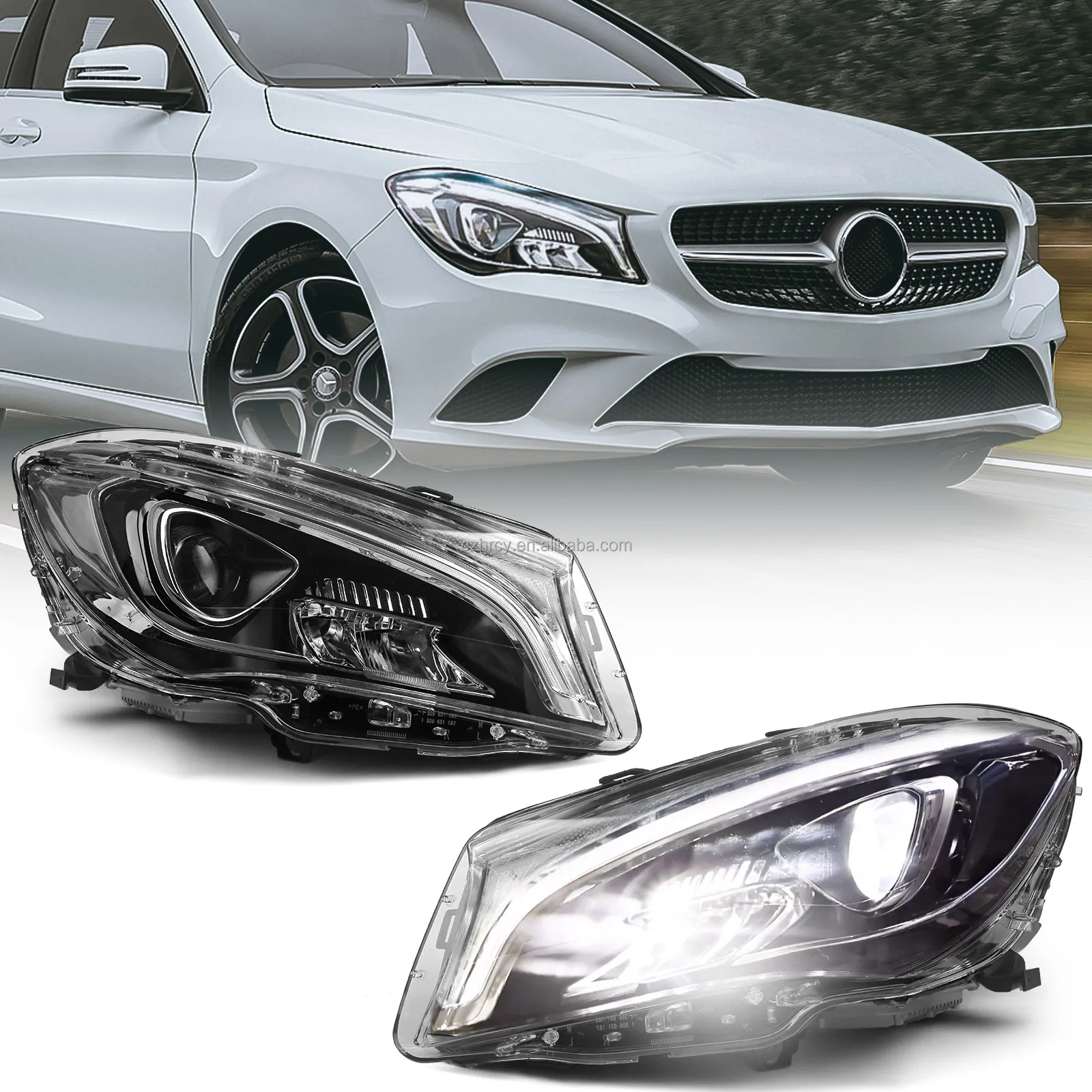 Modified Upgrade To Full Led Headlight Headlamp For Mercedes Benz Cla