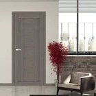 Gray High Class Modern Non-Painting Interior Door Dark Gray Contemporary