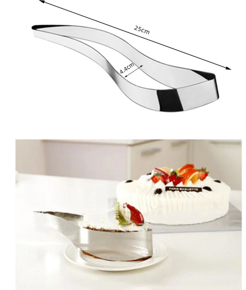 Hot selling New Plastic / Stainless Steel Cake Pie Slicer Server Cake Cutters Cookie Fondant Dessert Tools Kitchen Gadget