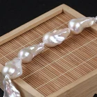 Natural White Freshwater Pearls 17-18mm Wholesale AAA White Natural Baroque Freshwater Pearl Strand