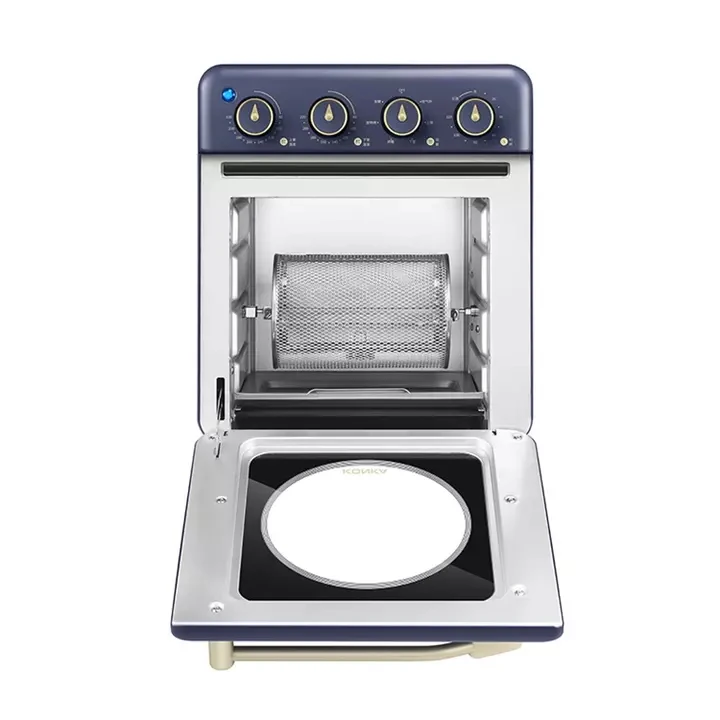 Horno De Aire De Explosión Sin Aceite,Botón Giratorio,Tubo Azul Arriba Y  Abajo,Control De Temperatura Independiente - Buy Electrodomésticos De  Cocina Aire Freidora Eléctrica Horno Tostador,Aire Freidora Horno Tostador, Horno De Aire Caliente Product