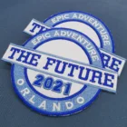 Label Shape The Future Personality Embroidered Cloth Label Custom Patches For Clothing