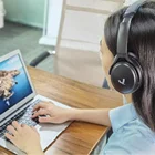 Children Style Active Noise Canceling Micro Charging Port Bluetooth Headset For Computer