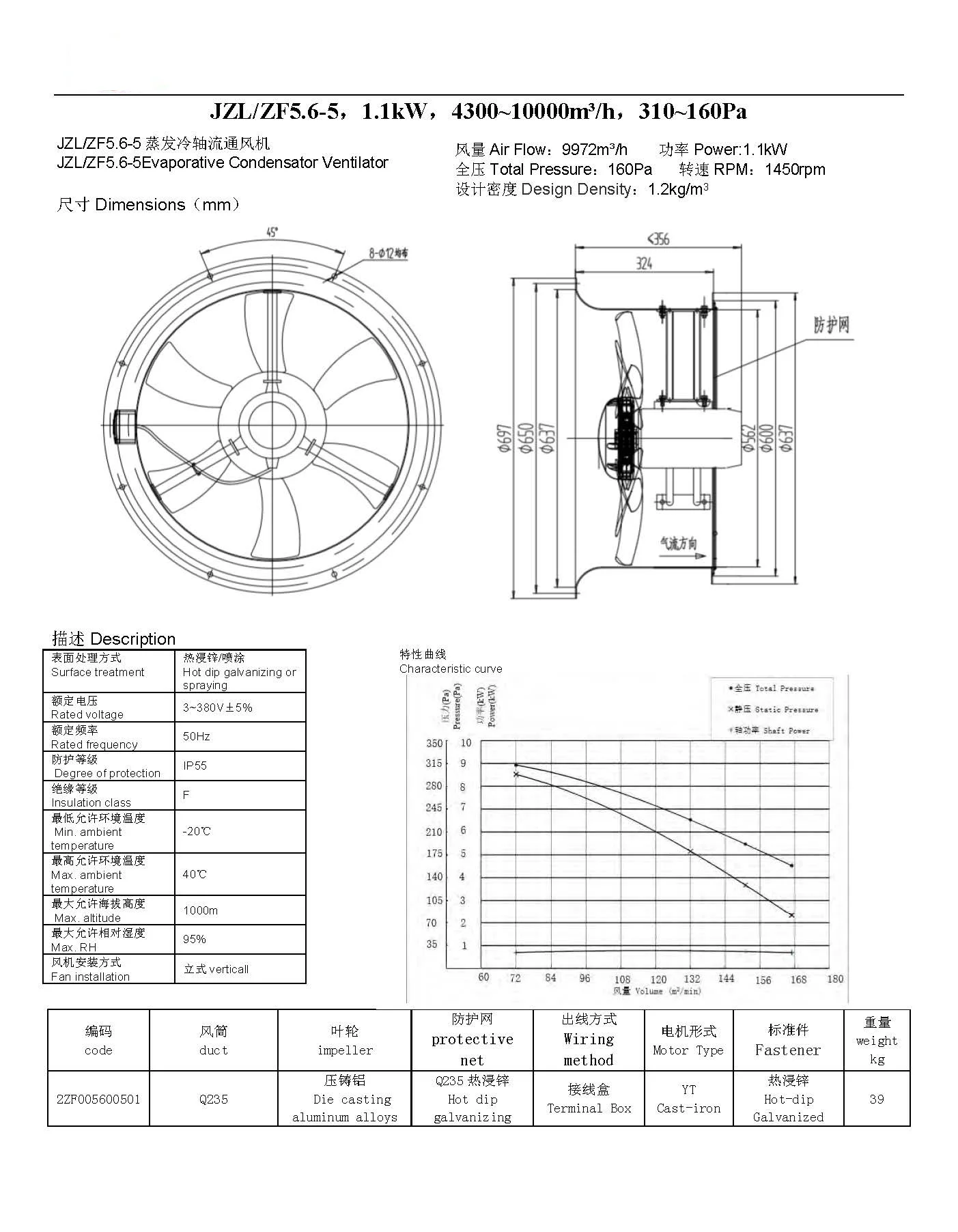 Cooling Tower, Axial, 380V, 1.5kw - detail 28