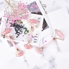 2021 New Rose Pink Quartz Finger Eye Neck Nose Body Facial Message Jade Face Roller