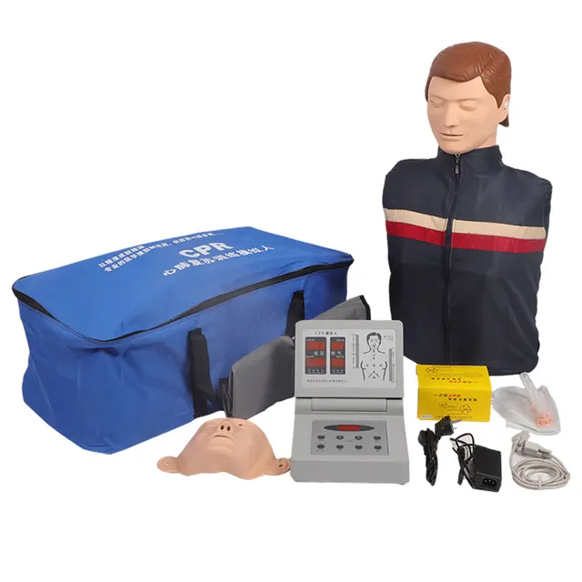 DARHMMY CPR Half Body Adult CPR Manikin Mannequin CPR Training Model Dummy With Controller