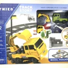 Train Track Toy Plastic Building Blocks Set Electric Train Track Toy Slot Car With Rolling Ferris Wheel