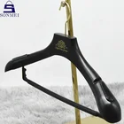Jacket Hanger Hangers Factory Jacket Hanger With Bar Custom Black Plastic Suit Hangers