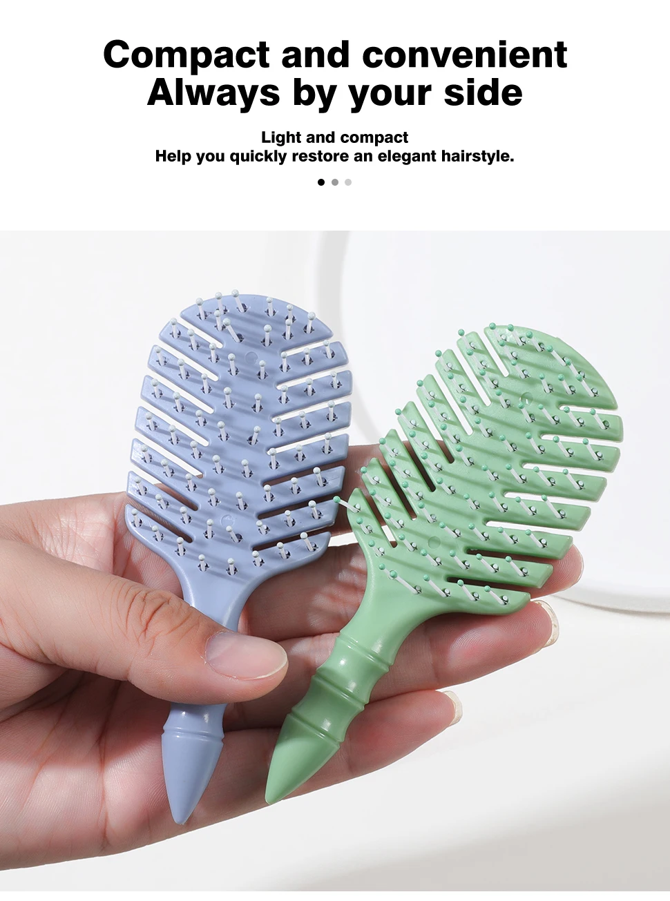 Professional Salon Hair Brush for Kids Macaron Color Hollow Design Oval Shape Nylon Material Custom Logo Massage Hair Brush manufacture