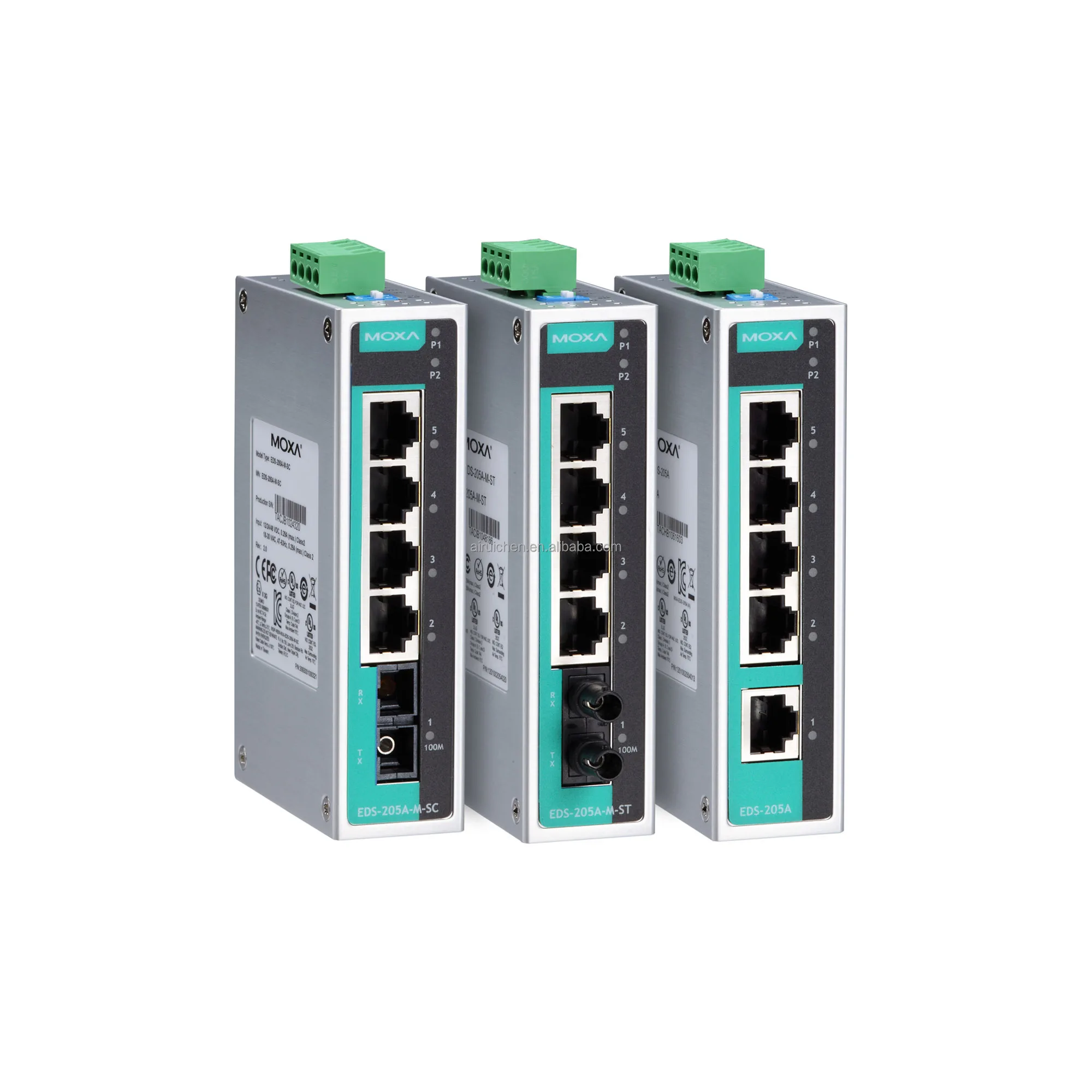 original Industrial controls EDS-205A 5-port compact unmanaged Ethernet switches MOXA