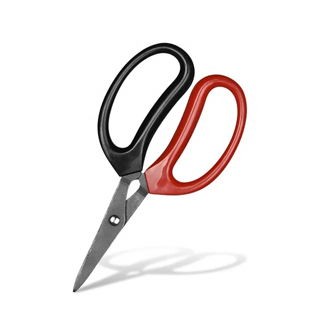 Black & Red Anti Slip Handle with Non Stick-Coating Blade Sewing Scissors 6 Inch Stainless Steel Tailor Scissors