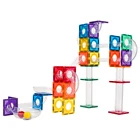 Educational Toys Custom BPA Free DIY Stem Marble Race Run Magnetic Blocks 3d Building Educational Stem Toys
