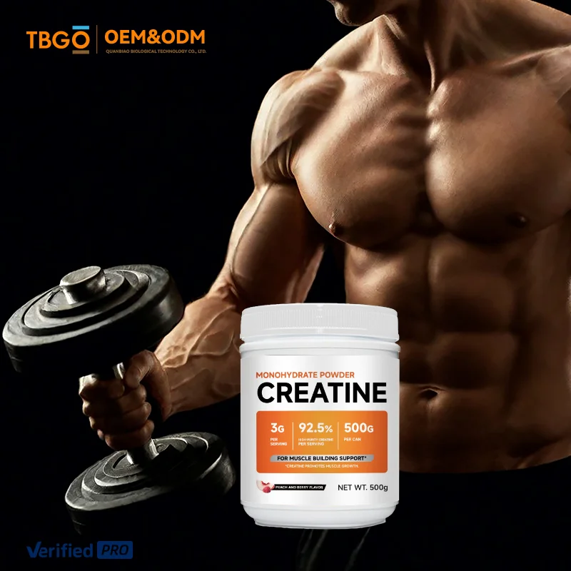 odm creatine monohydrate powder creatine 500g men power creatine monohydrate powder for men peach and berry flavor-9
