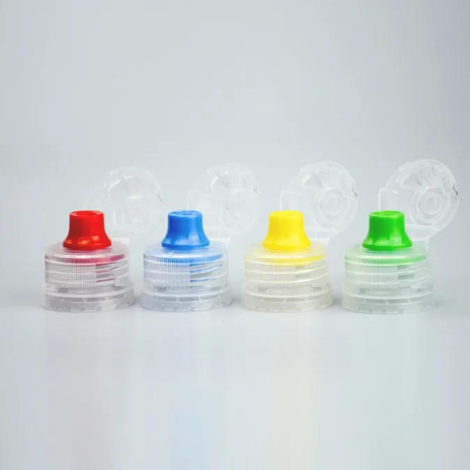 product 28mm sports water bottle caps plastic flip top cap silicone cap for functional drinks beverage bottles-26