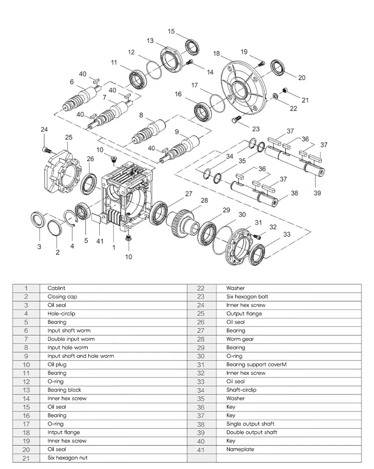 product direct sale aluminum shell worm gear speed reducers rv30 40 50 63 75 90 110 130 150nmrv customized odm supported-5