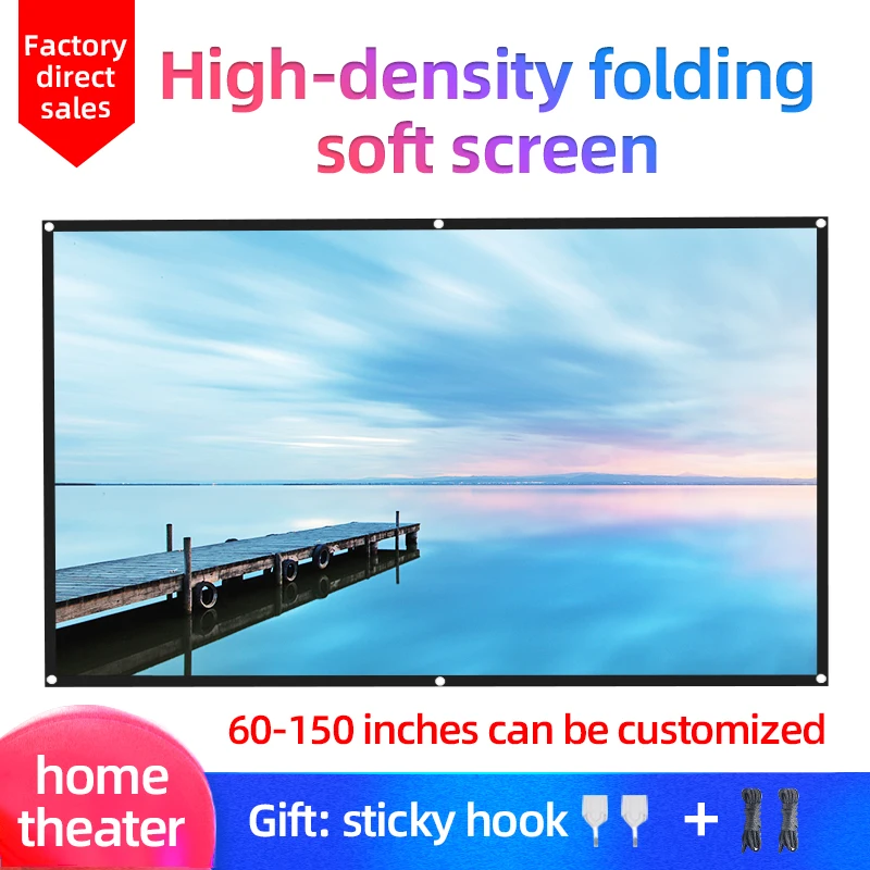 alr electronic projection movie screens 4k hd16:9