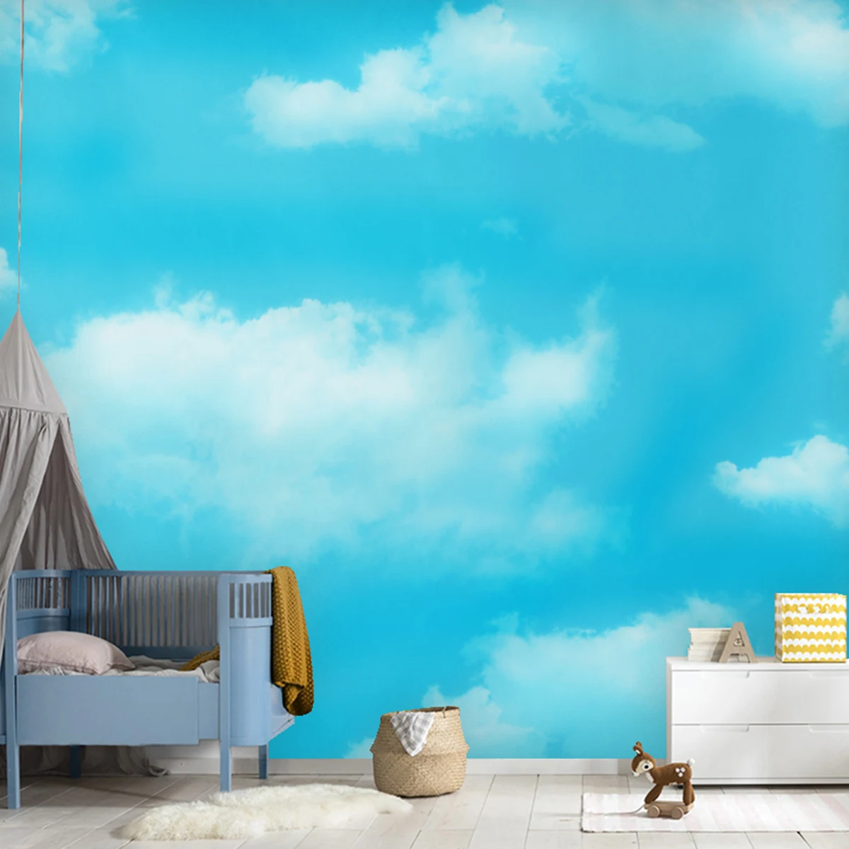 Latest Design Fresh Blue Sky Peel And Stick Wallpaper Self Adhesive  Wallpaper For Windows Children's Room Bedroom - Buy Peel And Stick Wallpaper ,Wallpaper Blue,Bedroom Wallpaper Product on 