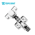 Hinge TOPCENT Wholesale High Quality 35mm Cup Soft Closing 105 Degree Stainless Steel Clip On Concealed Cabinet Hinge