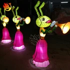 Lights Of Festival Chinese Gorgeous Colorful Lights Of Ants Flowers Animal Lantern Festival