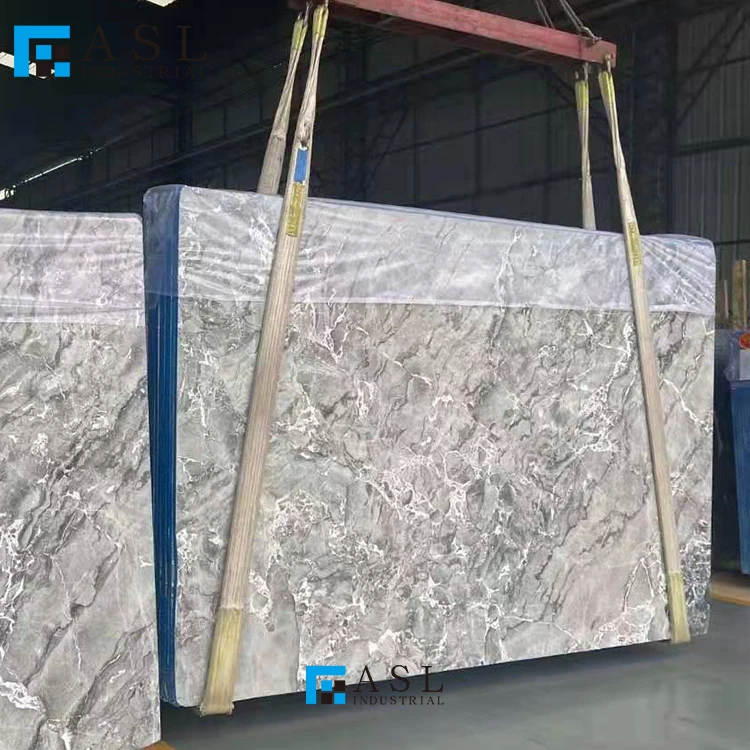 Factory direct low price sea grey marble hotesale marble low cost natural grey slab italian ash marble