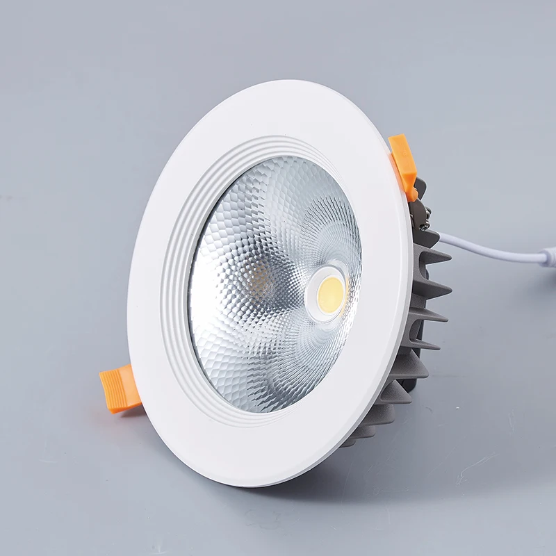 Factory wholesale downlight embedded living room deep anti-glare narrow side household no main light all aluminum downlight