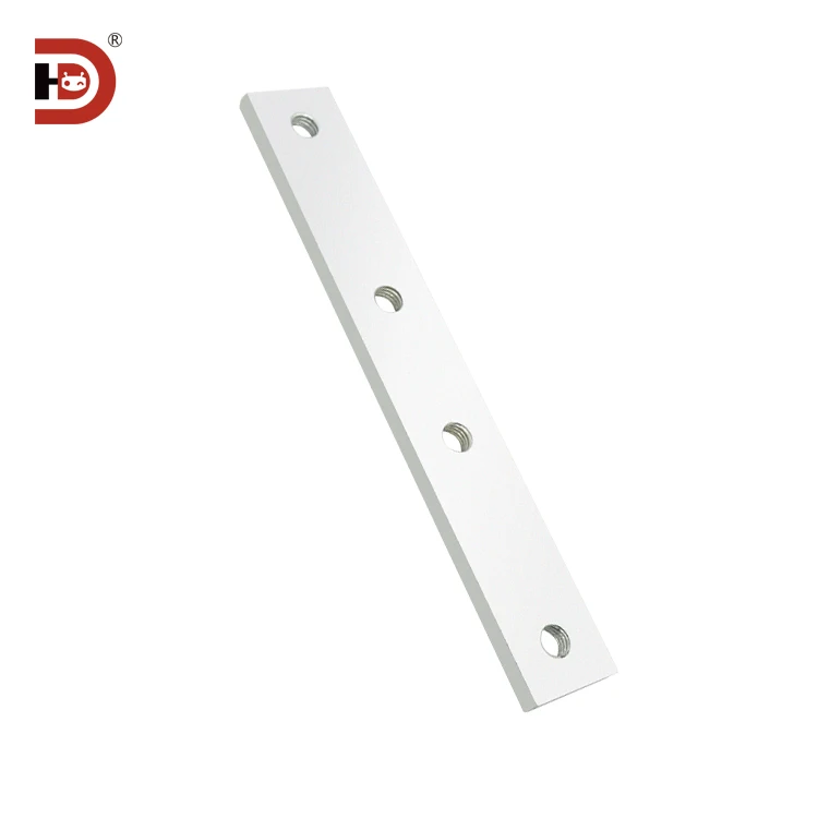 65/85/105 Flexible Chain Aluminum Profile Dedicated Conveyor Beam Guide Rail Straight Connector, Extension Fixing Accessory manufacture