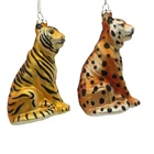 Hanging Ornaments China Manufacturer Customized Tiger Hanging Decoration Glass Christmas Ornaments