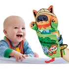Book For Toy Dinosaur Ocean Farm Jungle Tail Animals Story Book Baby Soft Education Fabric Cloth Book For Baby Toy