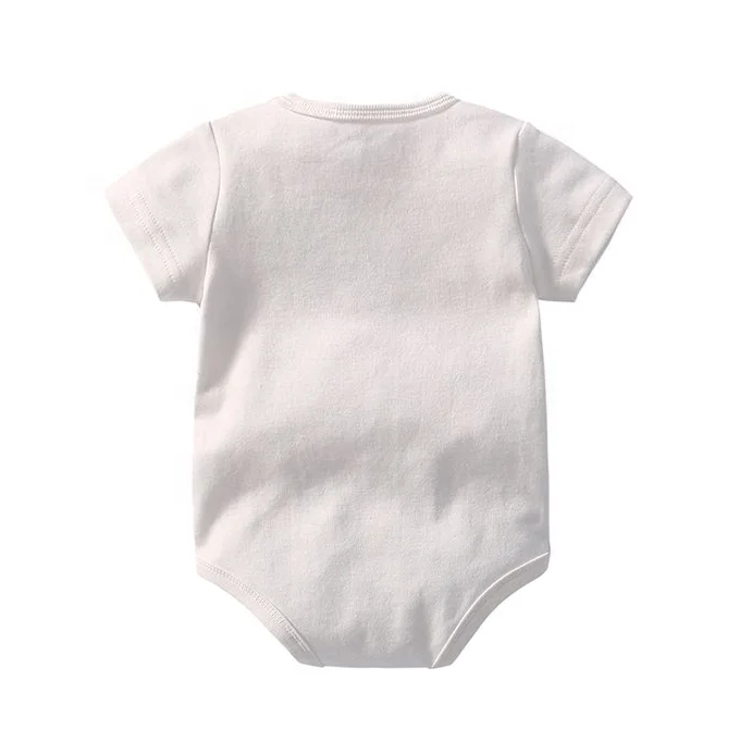 manufacturer Custom OEM 100% Organic Cotton Knitted Newborn Rompers Baby Boys Girls Rompers Unisex Infant Jumpsuit Baby Bodysuit