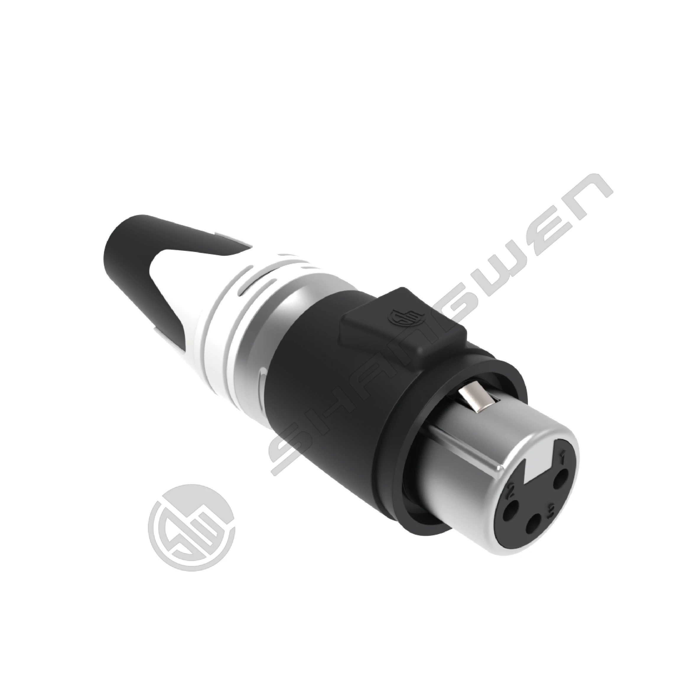 Outdoor Waterproof 3 Pin XLR Plug Male Alloy Material DMX Audio Wire Connector Copper for Power