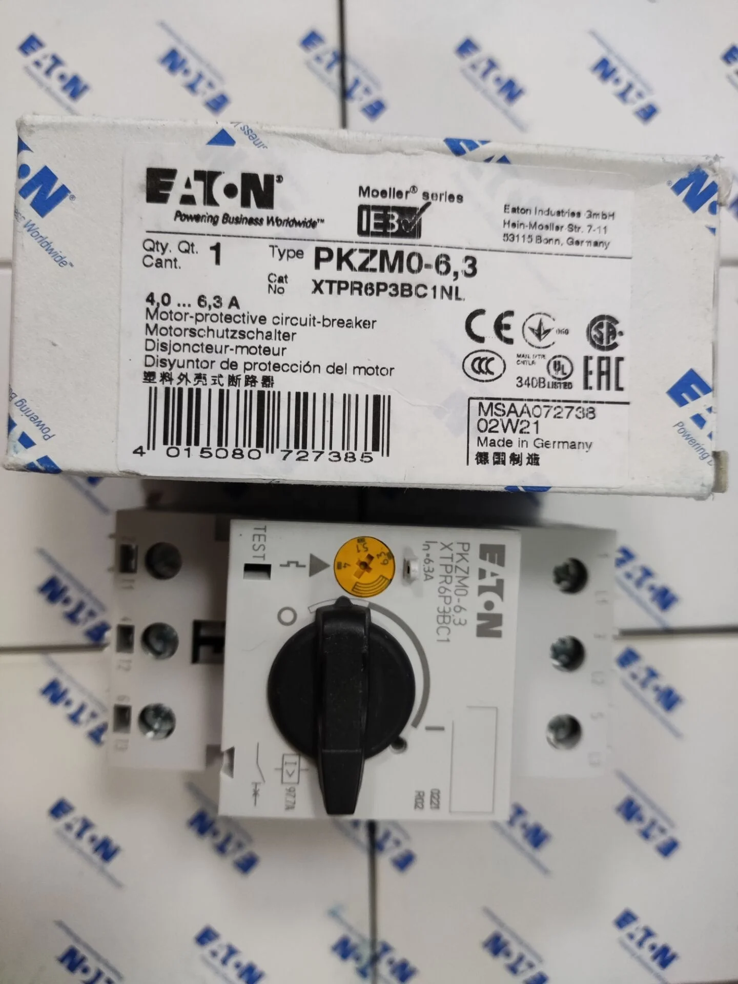 Eaton Circuit Breaker PKZM0-16 Mini Circuit Breaker Generator Circuit Breaker Used for Motor Protection