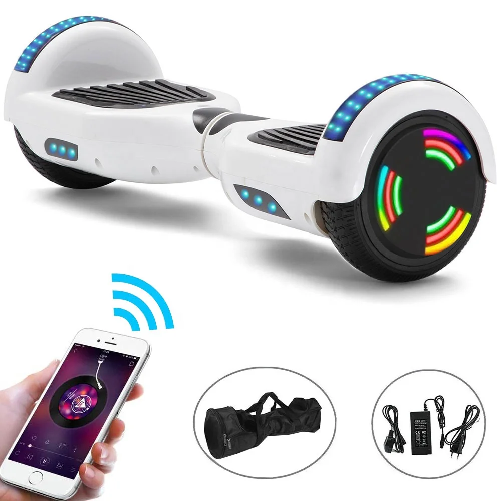 Hover Board 6.5" Electric Scooters Bluetooth LED 2 Wheels Lights Balance Board 