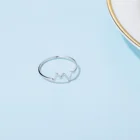 Rings Ring 925 Fashion Jewelry For Girls Women Heartbeat Shape Custom Wedding 925 Sterling Silver Rings