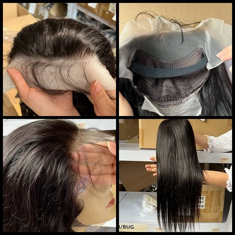Overnight Delivery Thin Film Lace Frontal Wig He Lace Frontal Wig Factory Direct Swiss Front Wigs With Pre Plucked Hd Thin Lace