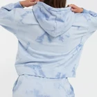 Custom Winter Women Clothing Tie Dye Hoodies Sets Women's 2 Piece Jogger Pants Sets
