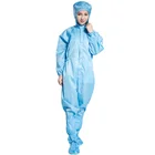 Garment Esd Garment Washable Dust Free Anti Static Cleanroom Jumpsuit Coverall ESD Garment For Pharmaceutical Industry