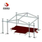 Stage Lights Aluminum Frame Truss Structure / Event Aluminum Spigot / Bolt Stage Lights Exhibition Truss
