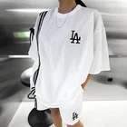Clothing 2020 High Quality Custom Comfy Cotton Oversized Women Clothing 2 Piece Set