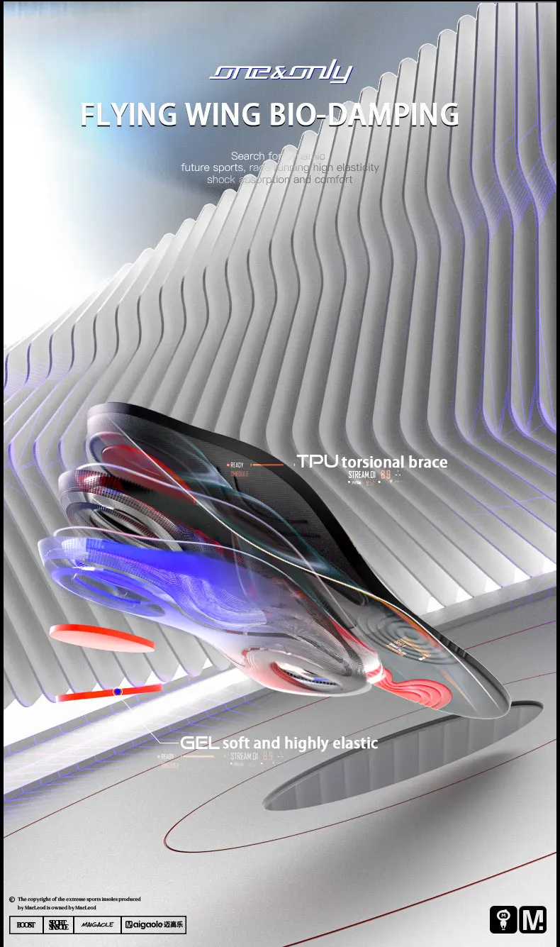 Poron Cushioning Marathon Sports Insoles for High Elastic Sprint Poron Cushioning Marathon Sports Insoles for High Elastic Sprint