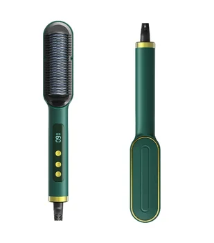 Electric Hair Comb Straightener Brush Negative Ions Electric Hot Comb Hair High Heat Straightener Brush